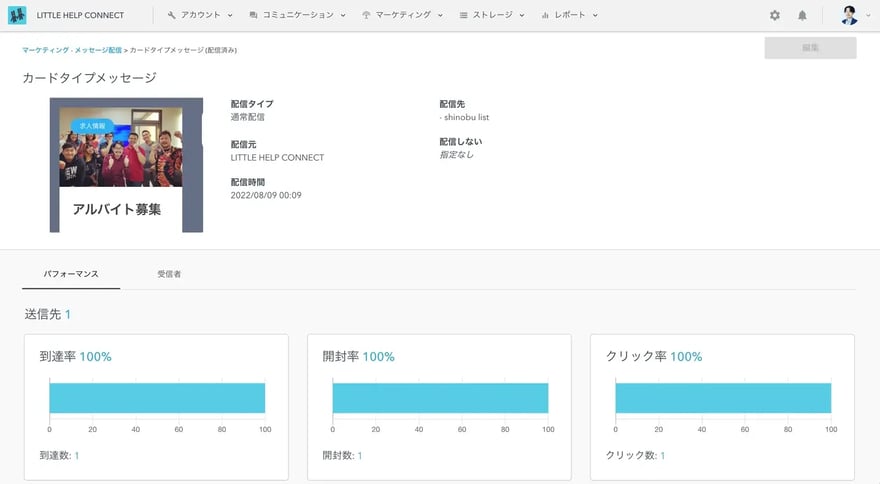 他のメッセージ形式と同様