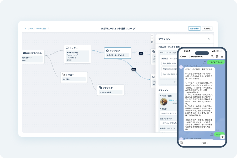 外部AIエージェントとの連携